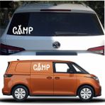 Sticker Usta Kamp Camping 4x4 Offroad Sticker Araba Oto Motosiklet Karavan Etiket 02165 - 40x19 Cm - Beyaz