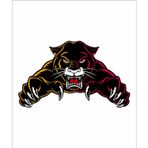Sticker Usta Kaplan Panter Araba Oto Motosiklet Karavan Sticker 00439 - 12x7 Cm - Renkli
