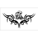 Sticker Usta Kara Kartal Beşiktaş 1903 Şahin Sticker 00889 Siyah 25 x 13,5 cm