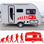 Sticker Usta Karavan Evrim Sticker Araba Oto Motosiklet Karavan Etiket 02156 - 100x25 Cm - Kırmızı