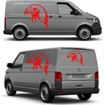 Sticker Usta Kartal Eagle Beşiktaş Karakartal Araba Oto Motosiklet Karavan Sticker 00146 - 15x14 Cm - Kırmızı