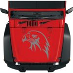 Sticker Usta Kartal Eagle Beşiktaş Karakartal Araba Oto Motosiklet Karavan Sticker 00146 - 20x19 Cm - Gri