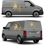 Sticker Usta Kartal Eagle Beşiktaş Karakartal Araba Oto Motosiklet Karavan Sticker 00146 - 40x38 Cm - Altın