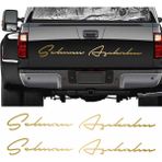 Sticker Usta Kişiye Özel 2 Adet Isim Sticker El Yazısı Isim Oto Araba Motosiklet Sticker Q35 - 40 Cm - Altın