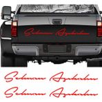 Sticker Usta Kişiye Özel 2 Adet Isim Sticker El Yazısı Isim Oto Araba Motosiklet Sticker Q35 - 60 Cm - Kırmızı