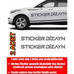 Sticker Usta Kişiye Özel Sticker (2ADET - Isim Soyisim Gri 12 Cm