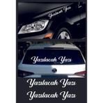 Sticker Usta Kişiye Özel Yazı 2 Adet Isim Soyisim Araba Oto Motosiklet Sticker 00097 - 15 Cm - Beyaz