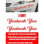 Sticker Usta Kişiye Özel Yazı 2 Adet Isim Soyisim Araba Oto Motosiklet Sticker 00097 - 15 Cm - Kırmızı