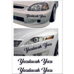 Sticker Usta Kişiye Özel Yazı 2 Adet Isim Soyisim Araba Oto Motosiklet Sticker 00097 - 50 Cm - Siyah