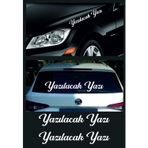 Sticker Usta Kişiye Özel Yazı 2 Adet Isim Soyisim Araba Oto Motosiklet Sticker 00097 - 60 Cm - Beyaz