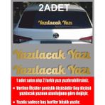 Sticker Usta Kişiye Özel Yazı 2 Adet Isim Soyisim Sticker 00096 - 15 Cm - Altın