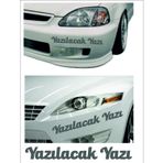 Sticker Usta Kişiye Özel Yazı 2 Adet Isim Soyisim Sticker 00096 - 20 Cm - Gri