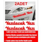 Sticker Usta Kişiye Özel Yazı 2 Adet Isim Soyisim Sticker 00096 - 20 Cm - Kırmızı