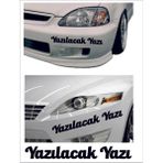 Sticker Usta Kişiye Özel Yazı 2 Adet Isim Soyisim Sticker 00096 - 25 Cm - Siyah