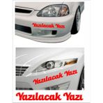 Sticker Usta Kişiye Özel Yazı 2 Adet Isim Soyisim Sticker 00096 - 30 Cm - Kırmızı