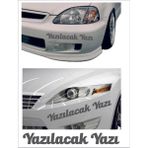 Sticker Usta Kişiye Özel Yazı 2 Adet Isim Soyisim Sticker 00096 - 50 Cm - Gri