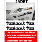 Sticker Usta Kişiye Özel Yazı 2 Adet Isim Soyisim Sticker 00096 - 50 Cm - Siyah