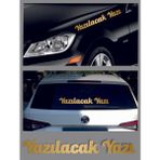 Sticker Usta Kişiye Özel Yazı 2 Adet Isim Soyisim Sticker 00096 - 60 Cm - Altın