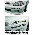 Sticker Usta Kişiye Özel Yazı 2 Adet Isim Soyisim Sticker 00096 - 60 Cm - Siyah