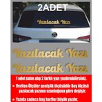 Sticker Usta Kişiye Özel Yazı 2 Adet Isim Soyisim Sticker 00096 - Altın - 100 Cm