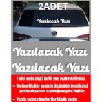 Sticker Usta Kişiye Özel Yazı 2 Adet Isim Soyisim Sticker 00096 Beyaz 12 Cm