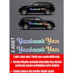 Sticker Usta Kişiye Özel Yazı 2 Adet Isim Soyisim Sticker 00096 Hologram 30 Cm