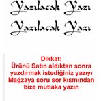 Sticker Usta Kişiye Özel Yazı 2 Adet Isim Soyisim Sticker 02105 - 30 Cm - Siyah