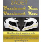 Sticker Usta Kişiye Özel Yazı Sticker Kişiselleştirilebilir Yazı Isim Soyisim Ad Soyad Sticker Oto Araba Motosiklet Kask Sticker 00204 - Altın - 50 Cm