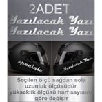 Sticker Usta Kişiye Özel Yazı Sticker Kişiselleştirilebilir Yazı Isim Soyisim Ad Soyad Sticker Oto Araba Motosiklet Kask Sticker 00204 - Krom - 12 Cm
