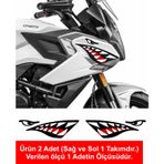 Sticker Usta Köpek Balığı Köpekbalığı Araba Oto Motosiklet Kask 00211 Renkli 60x18 Cm 30 x 9 cm