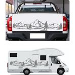 Sticker Usta Macera Orman Doğa Manzara Kamp 4x4 Offroad Sticker Araba Oto Karavan Etiket 02164 - 60x14 Cm - Gri