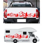 Sticker Usta Macera Orman Doğa Manzara Kamp 4x4 Offroad Sticker Araba Oto Karavan Etiket 02164 - 60x14 Cm - Kırmızı