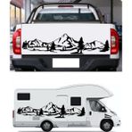 Sticker Usta Macera Orman Doğa Manzara Kamp 4x4 Offroad Sticker Araba Oto Karavan Etiket 02164 - 60x14 Cm - Siyah