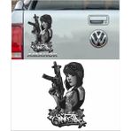 Sticker Usta Mafya Gangster Kız Araba Oto Motosiklet Karavan Sticker 00064 - 30x20 Cm - Renkli