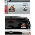Sticker Usta Motocross Motosiklet Araba Oto Sticker 01852 - 15x15 Cm - Renkli