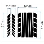 Sticker Usta Motosiklet Kask Reflektif Folyo Sticker 00010 - 17x13 Cm - Kırmızı