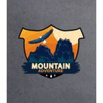 Sticker Usta Mountain Adventure Dağ Sticker Araba Oto Motosiklet Karavan Etiket 02143 - 20x16 Cm - Renkli