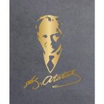 Sticker Usta Mustafa Kemal - Atatürk Imza Sticker Araba 00565 Altın 25x19 Cm 45 x 34 cm stickerusta0d37c497-adb-45x34
