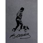 Sticker Usta Mustafa Kemal Atatürk Kocatepe Silüet Sticker - 00617 Siyah 99x66 Cm