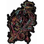 Sticker Usta Müzik - Saksafon - Rock - Blues - Jazz Sticker - 19082 Renkli 30 x 21 cm 1908285-30x21