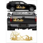 Sticker Usta Off Road Kamp Karavan Camping Pusula Sticker 02100 - 60x25 Cm - Altın