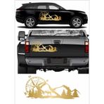 Sticker Usta Off Road Kamp Karavan Camping Pusula Sticker 02100 - 80x33 Cm - Altın