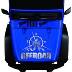 Sticker Usta Off Road Pusla Sticker Araba Oto Motosiklet Karavan Etiket 02137 - 30x28 Cm - Krom