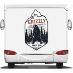 Sticker Usta Offroad Ayı Kamp Karavan Araba Oto Motosiklet Sticker 00047 - 10x6 Cm - Renkli