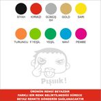 Sticker Usta Pışık Sticker Beyaz 15x15 30 x 30 cm