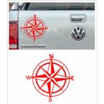 Sticker Usta Pusula 4x4 Offroad Adventure Kamp Araba Karavan Motosiklet Sticker 00080 Kırmızı 99x99 Cm