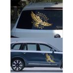 Sticker Usta Pusula Kartal Off Road Sticker, 02521 Altın 80x80 Cm