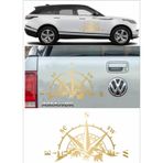 Sticker Usta Pusula, Off Road 4x4, Kamp, Adventure Doğa Sticker, 02514 Altın 80x48 Cm