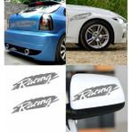 Sticker Usta Racing Araba Oto Motosiklet Sticker 01970 - 120x31 Cm - Gri