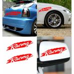 Sticker Usta Racing Araba Oto Motosiklet Sticker 01970 - 12x3 Cm - Kırmızı